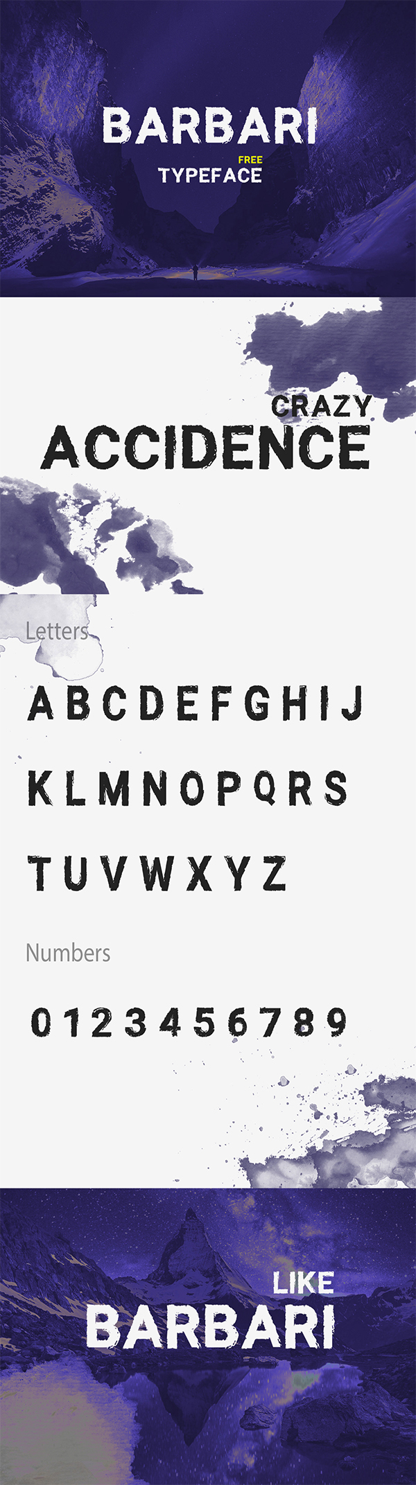 Barbari Sans Serif Textured Free Font