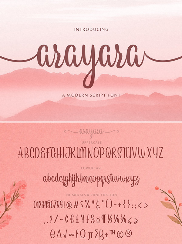 Arayara Script Font