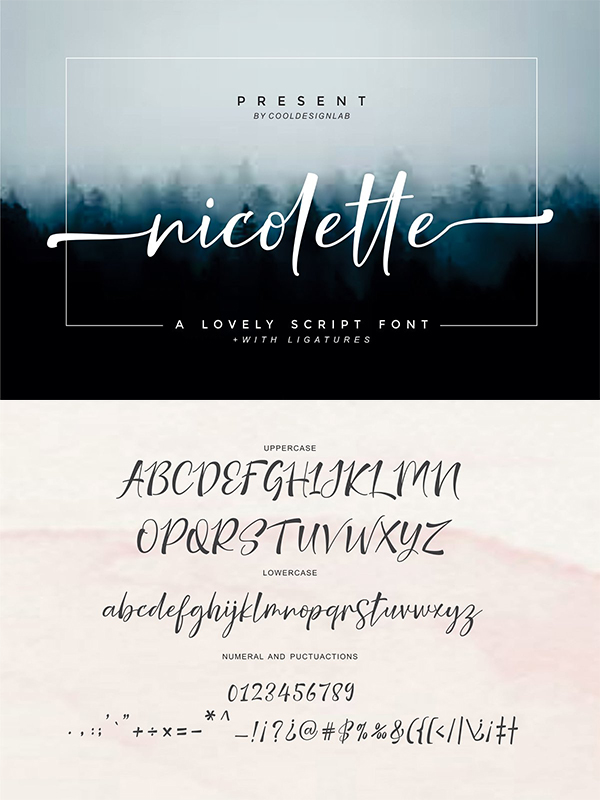 Nicolette Script Font