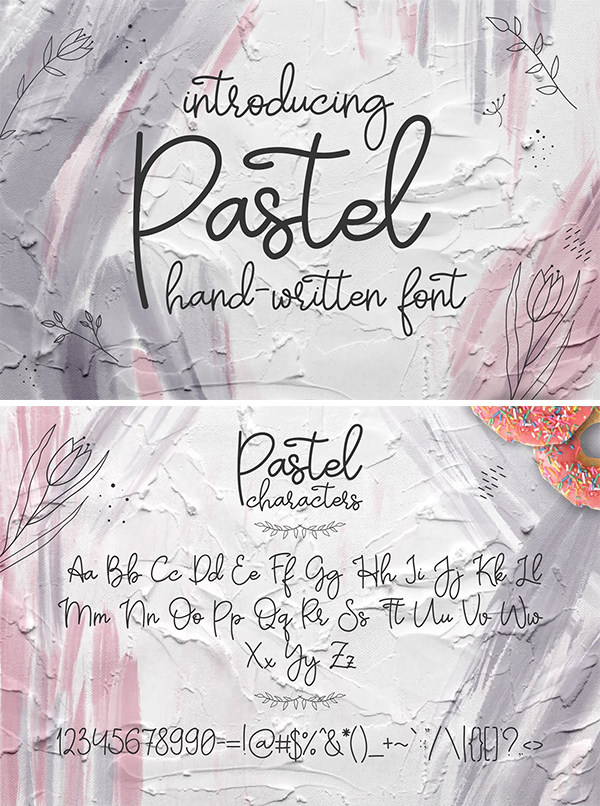 Pastel | Hand - Written Font