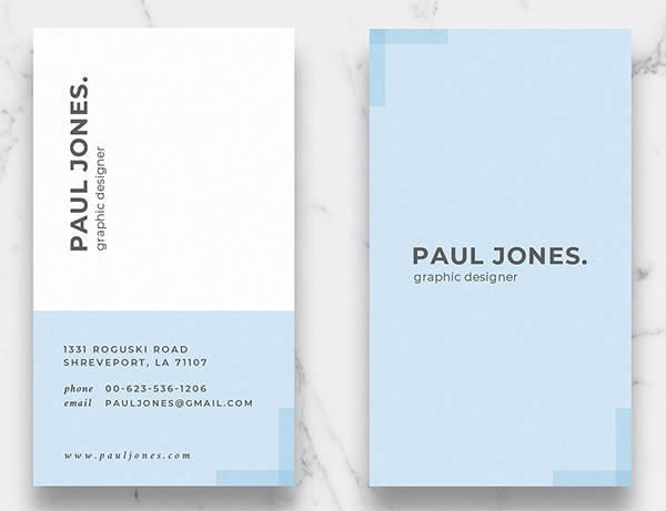 free modern business card template for download