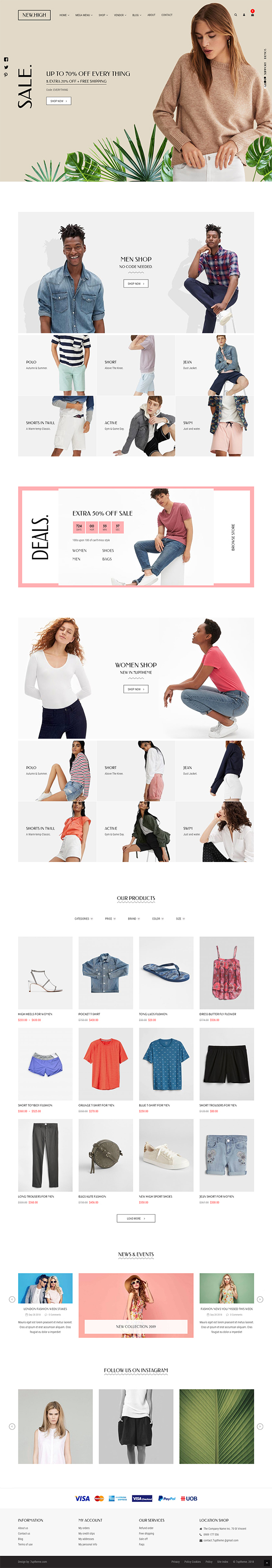 New-High Fashion WooCommerce WordPress Theme