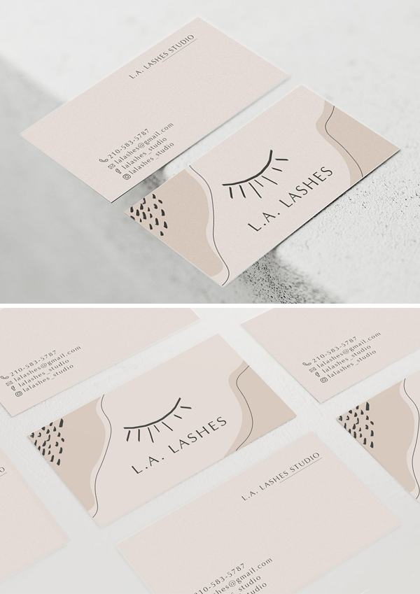 Lashes Business Card Template