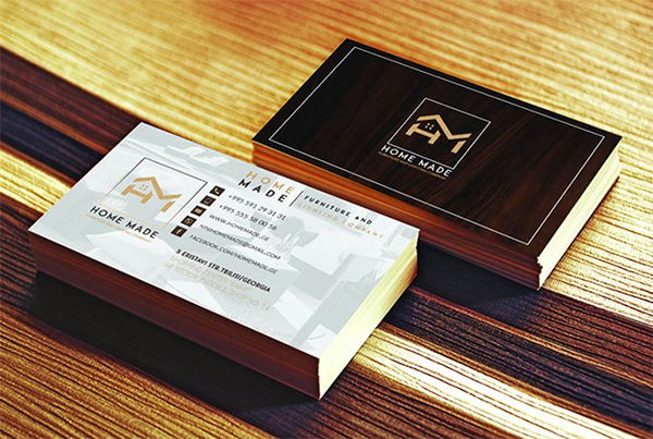 Wooden Business Card Template