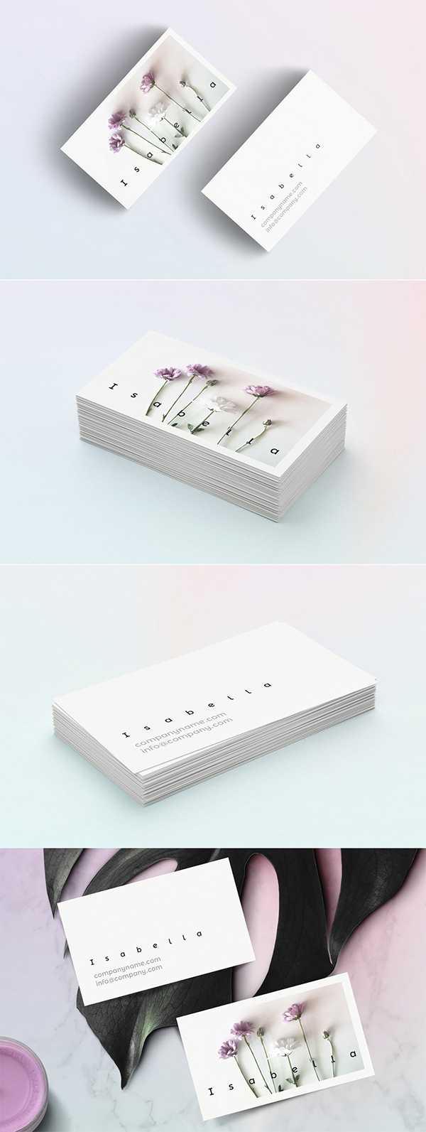 Isabella - Floral Business Card