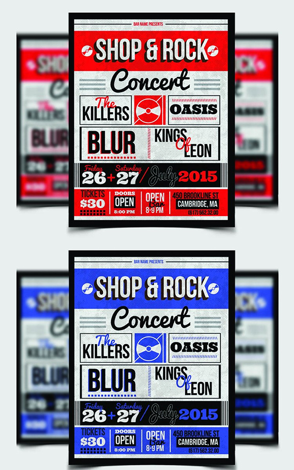 Shop & Rock Flyer Template / Poster