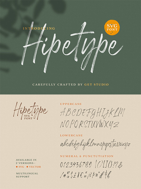 Hipetype SVG Font