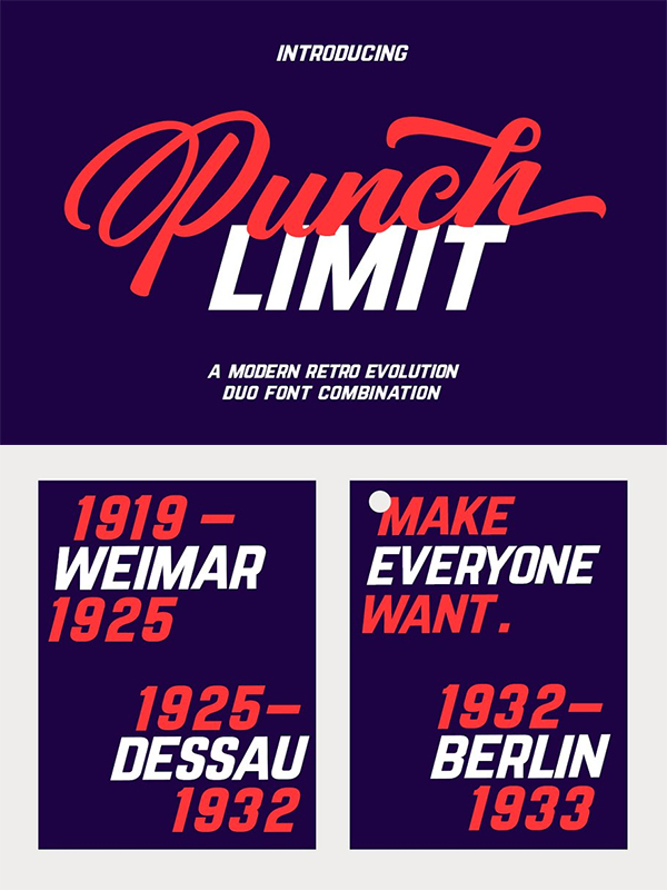 Punch Limit - Font Combination