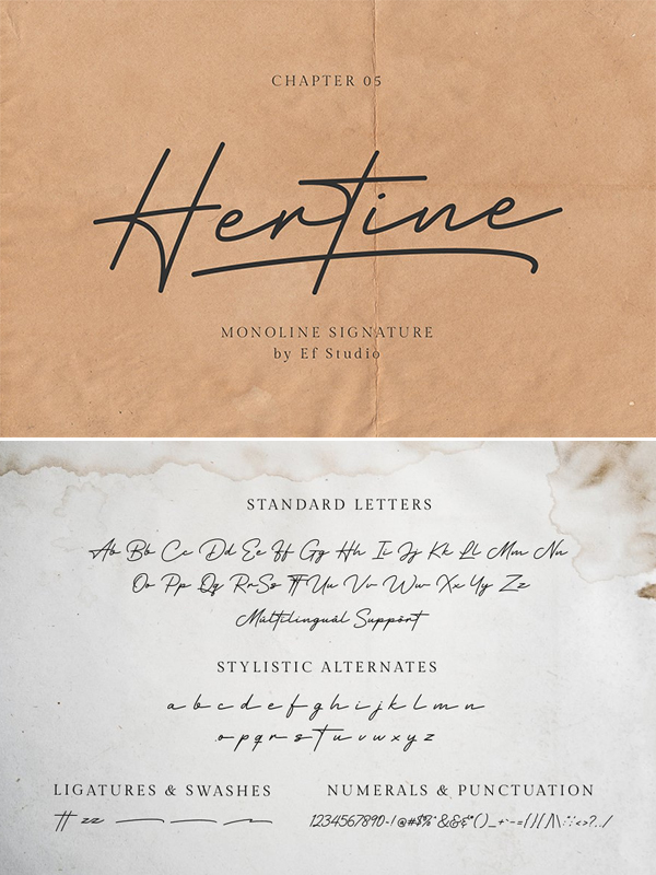 Hertine - Monoline Signature