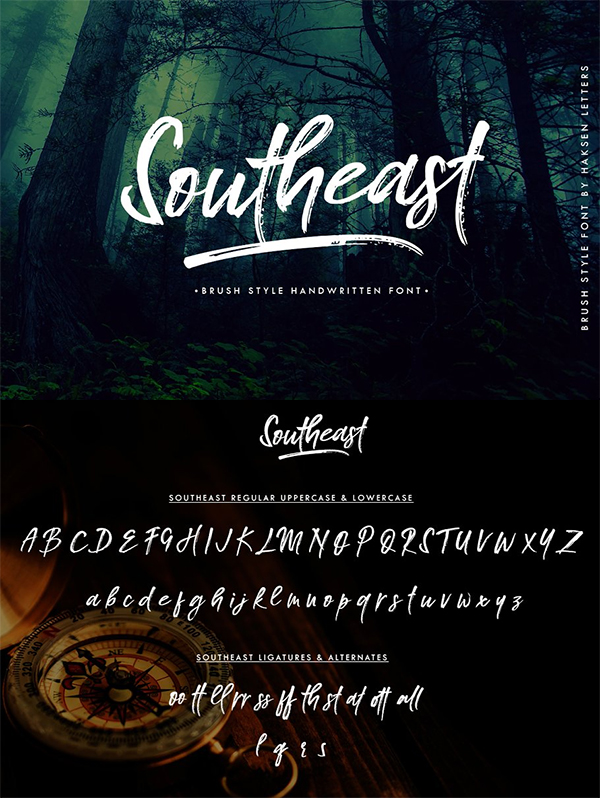 60 Best Brush Fonts For Graphic Designers - 44