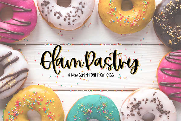 Glam Pastry Script Font