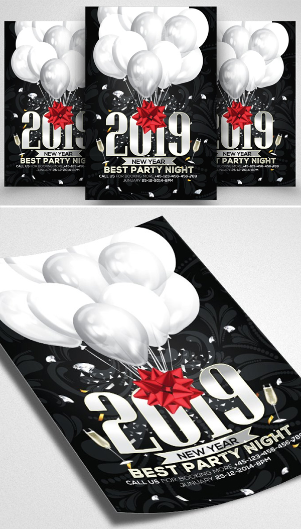 Awesome New Year Part Flyer Template