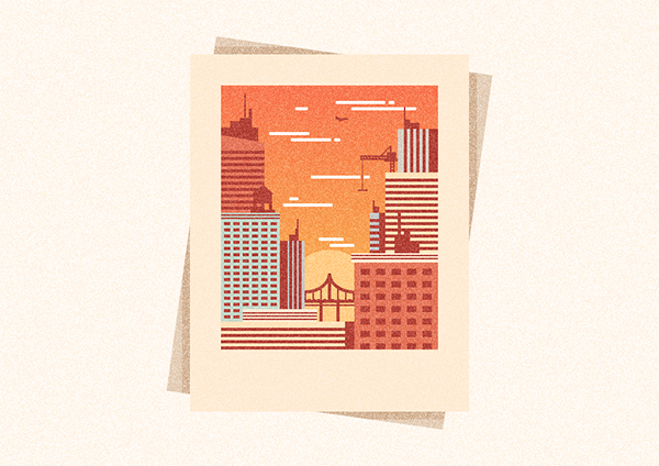 How to Create a Textured City Snapshot Illustration in Adobe Illustrator
