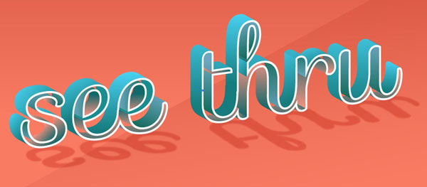 How to Create A 3D See Through Text Effect