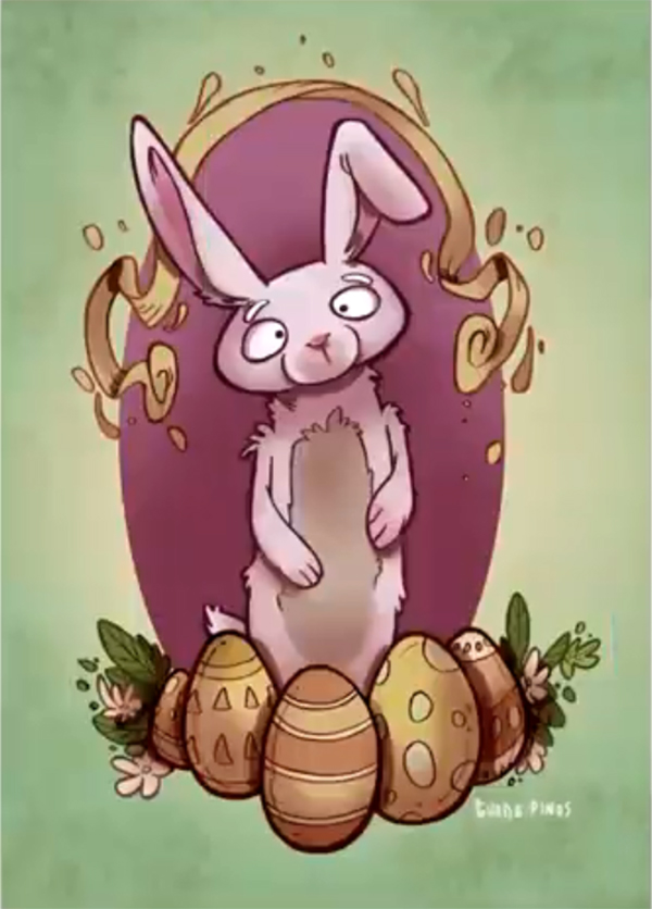 Illustration: Design an Easter Postcard
