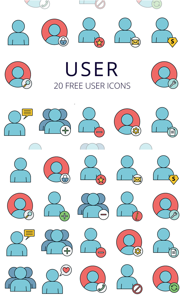 User Vector Free Icon Set