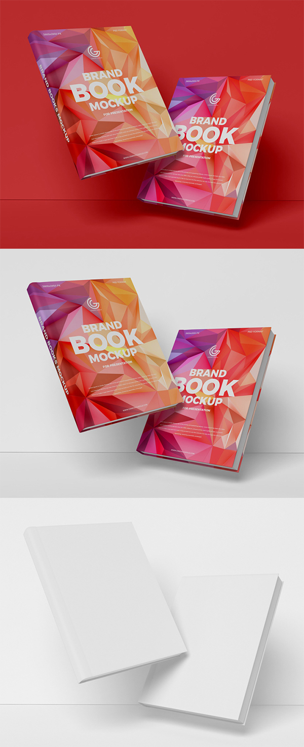 Free Download Creative Brand Books PSD Mockup (2019)
