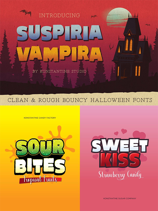 SuspIria Vampira - Bouncy Fonts