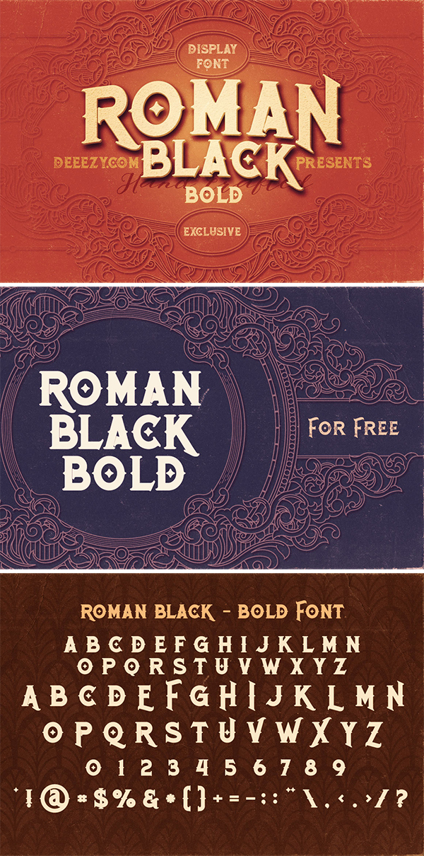 Roman Black Bold – Free Font