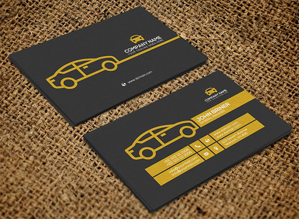 Elegant Car Wash Business Card Template