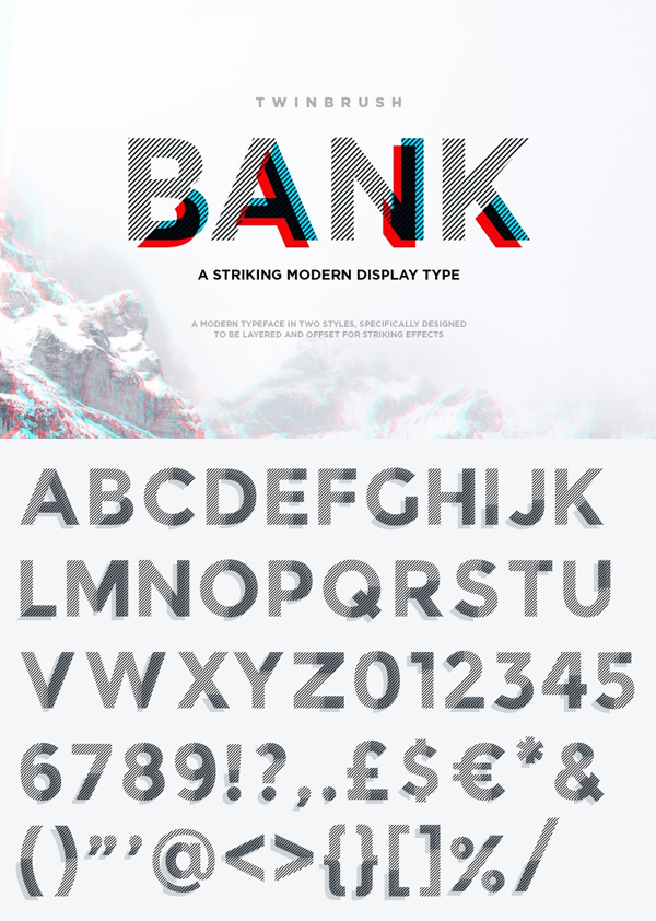 Bank Display Font