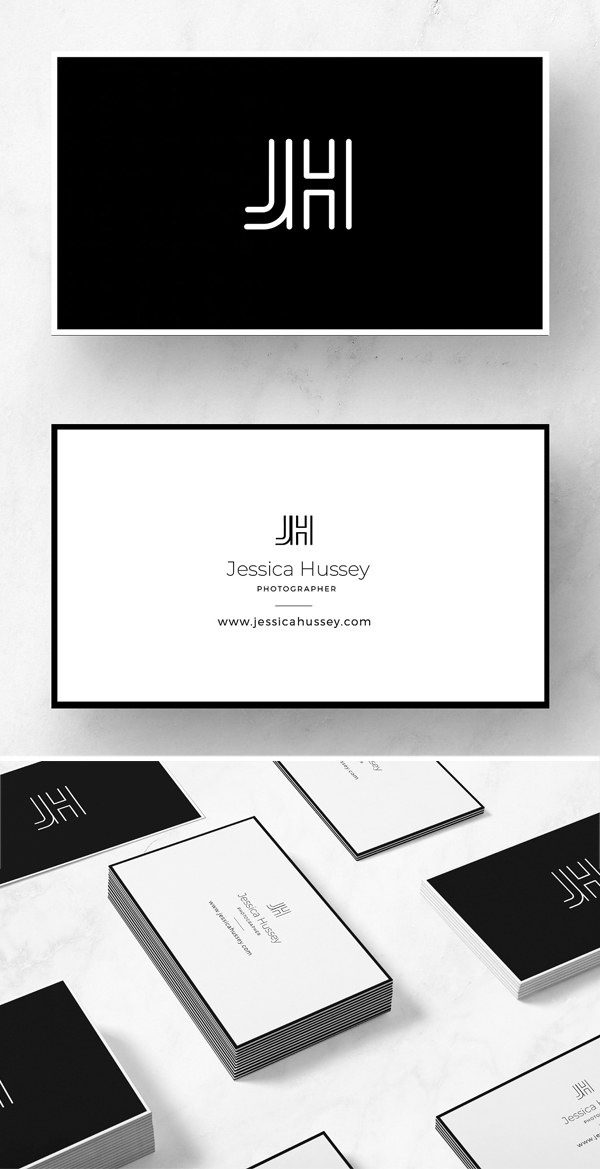 Minimalist JH business card template