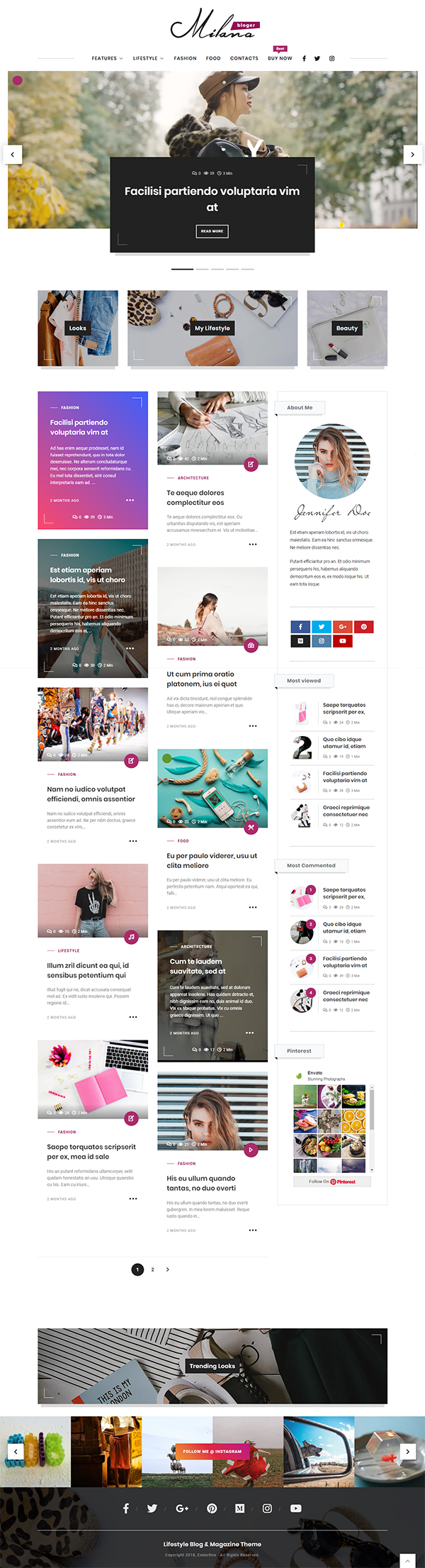 Endorfino - Lifestyle Blog & Magazine WordPress Theme