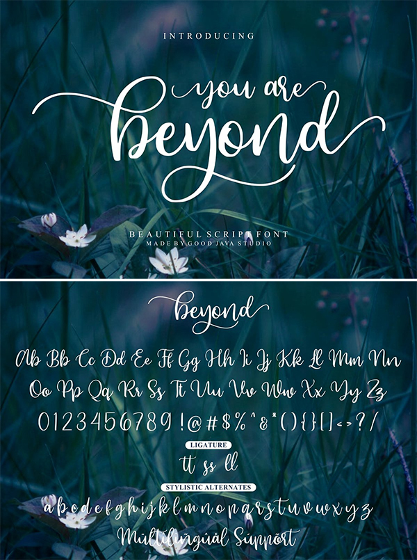 Beyond – Beauty Font Design