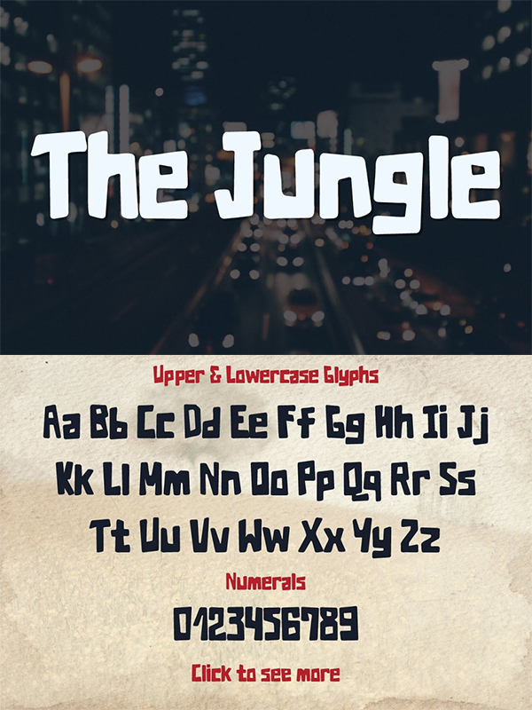 The Jungle Typeface