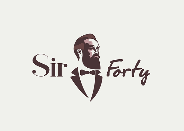Sir Forty Logo Design