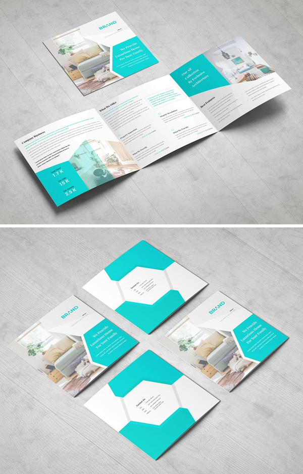 Business Square Tri fold Brochure