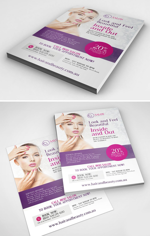 Beauty Parlor Serivices Flyer
