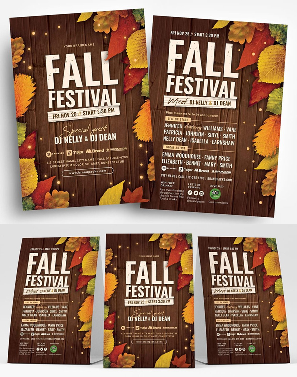 Fall Festival Flyers