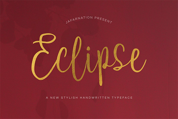 Eclipse Script Font
