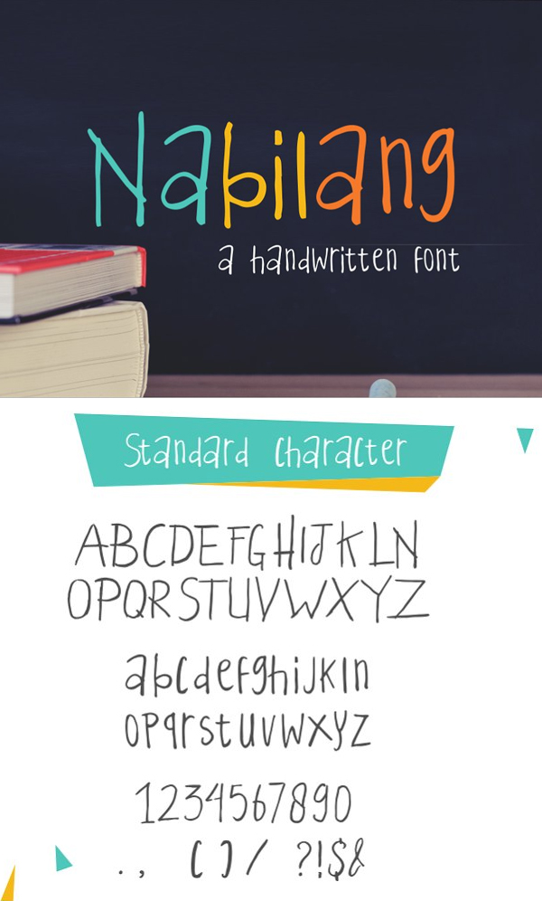 Nabilang - A Handwritten Font