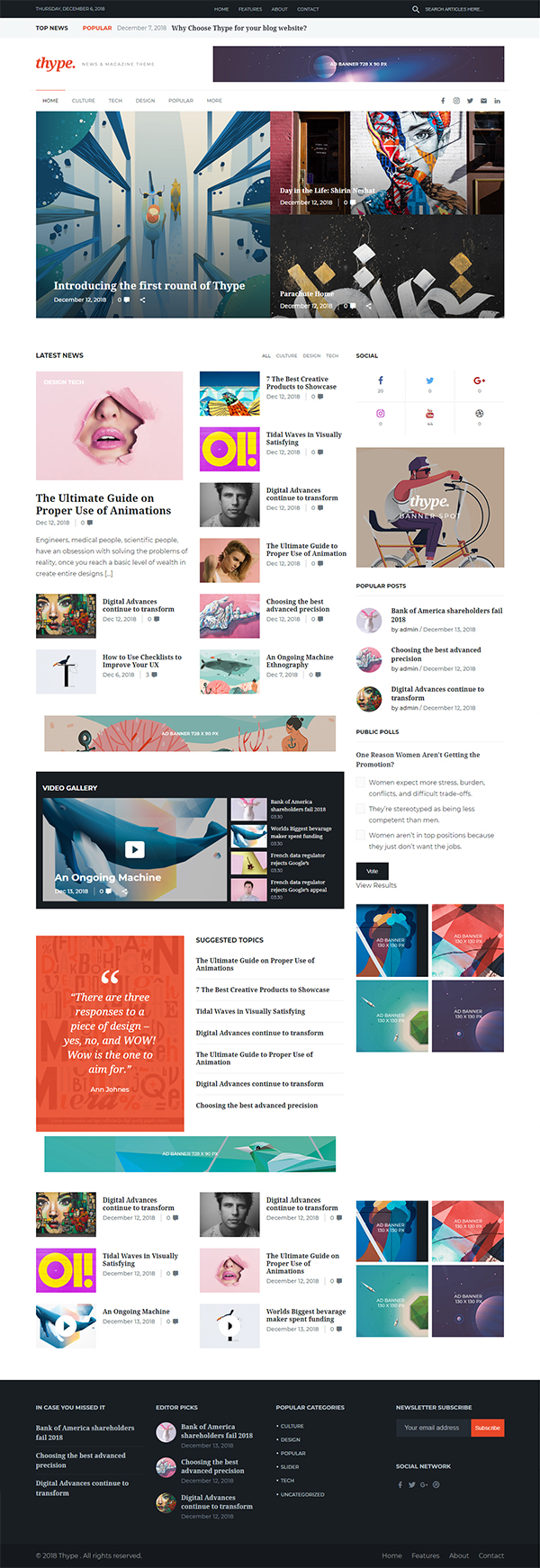 Thype | Multi-Concept Blog & Magazine WordPress Theme