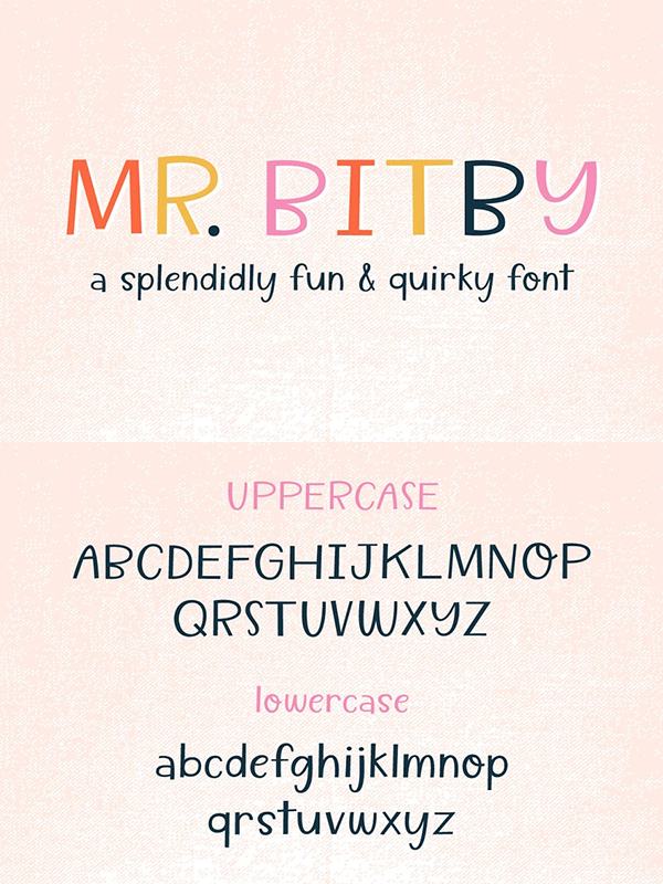 Mr. Bitby - A Quirky Font