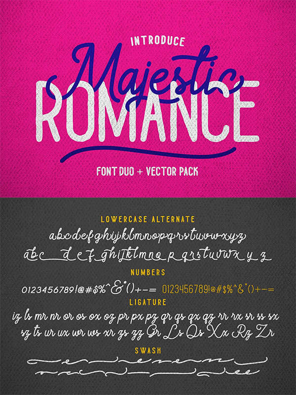 Majestic Romance - Font