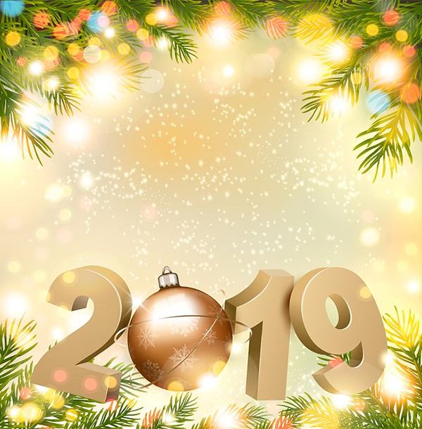 Happy New Year 2019 Background