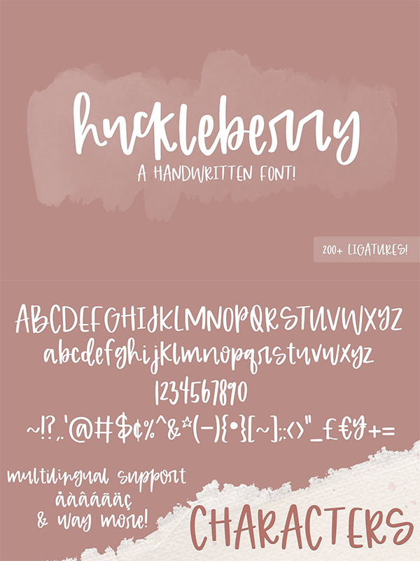 Huckleberry Font