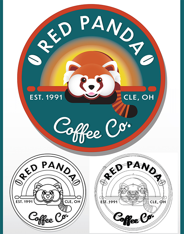 Coffee Shop Badges Logo