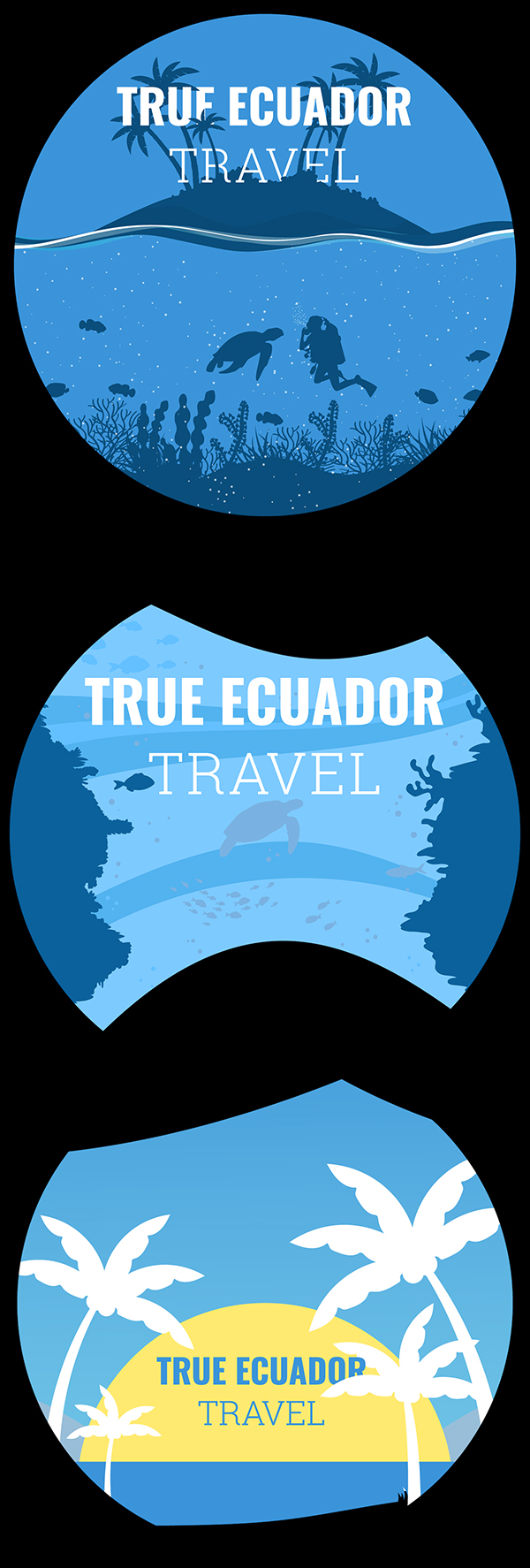 True Ecuador Travel Logo Design