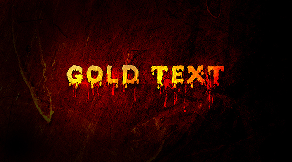 How to Create Melting Gold Text Effect in Photoshop