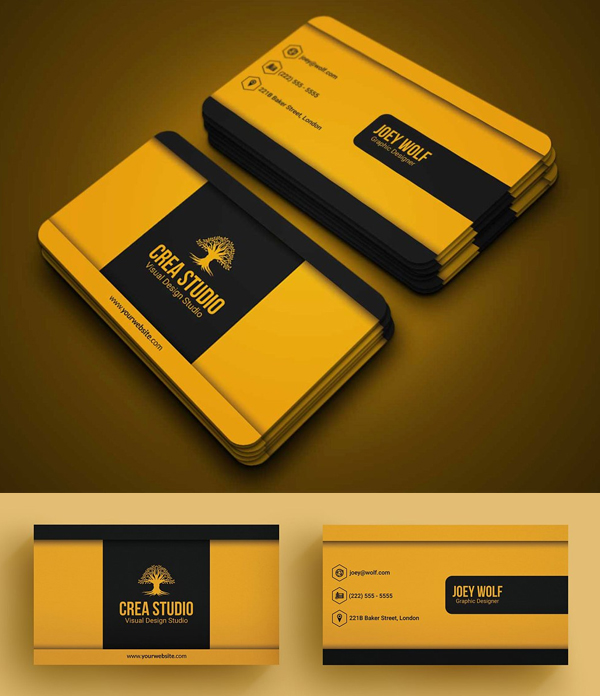 Business Card - Yellow