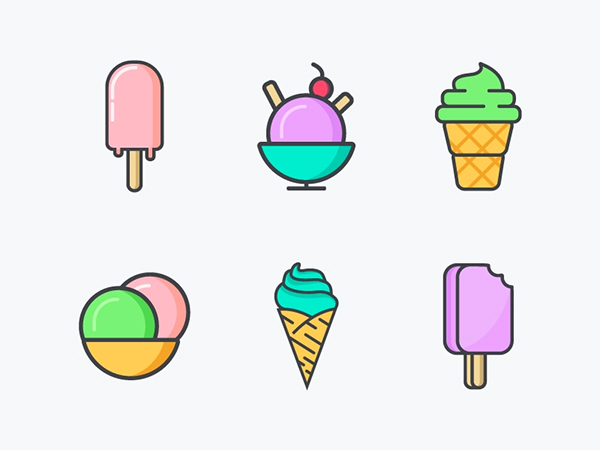 Ice cream icon pack