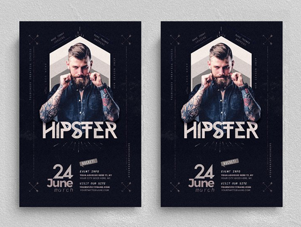 Hipster Flyer Template