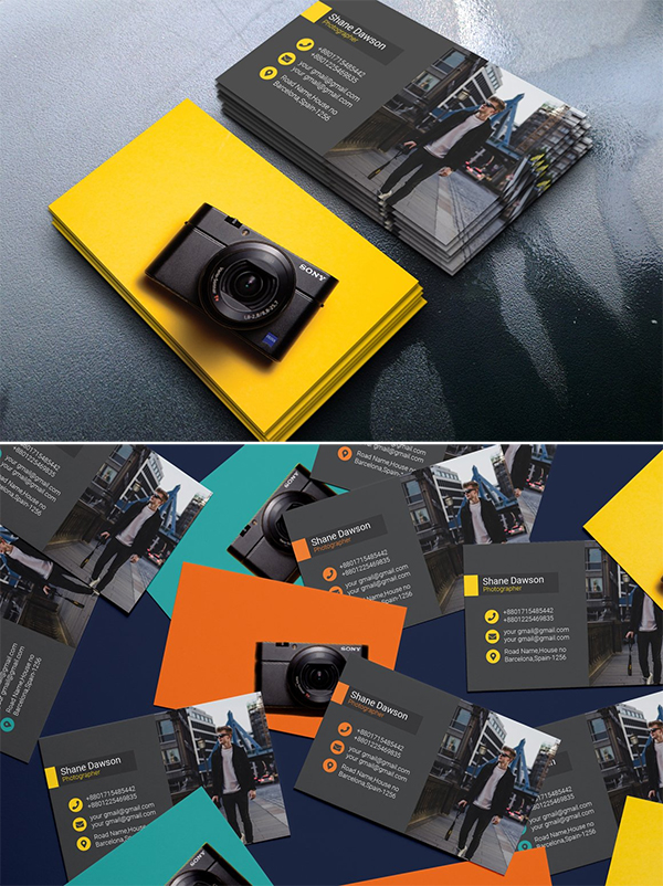 Colorful Photographer Business Card
