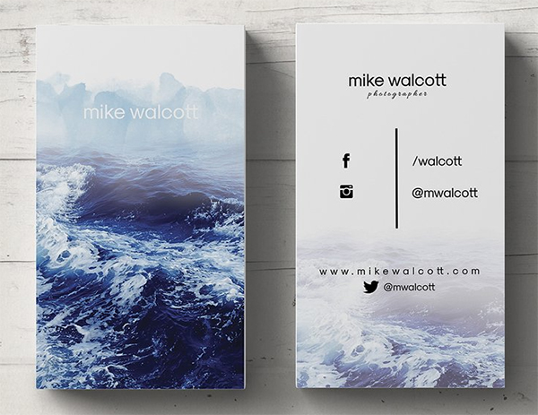 Simple Photography Business Card