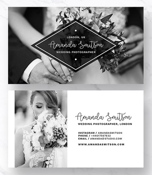 Business Card Template Photography