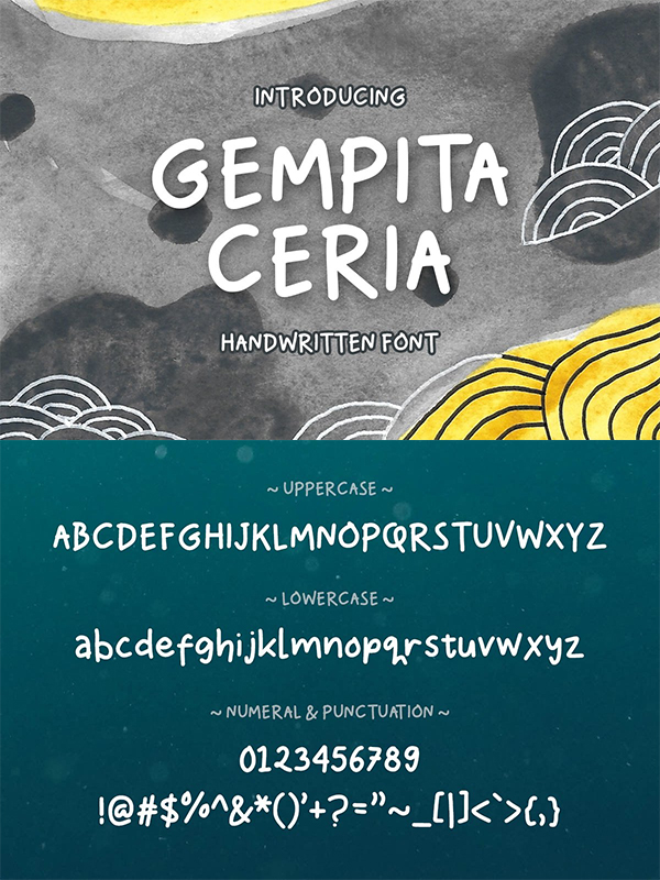 Gempita Ceria - Unyu Font